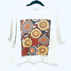 VNTG 90s MAX CONLON Australian Aboriginal Artist "Meeting Place" Tee Sz XL